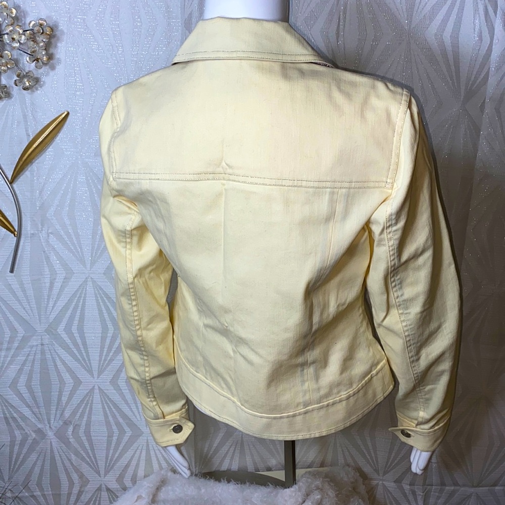 🌸Yellow Denim Jacket - Picture 4 of 5